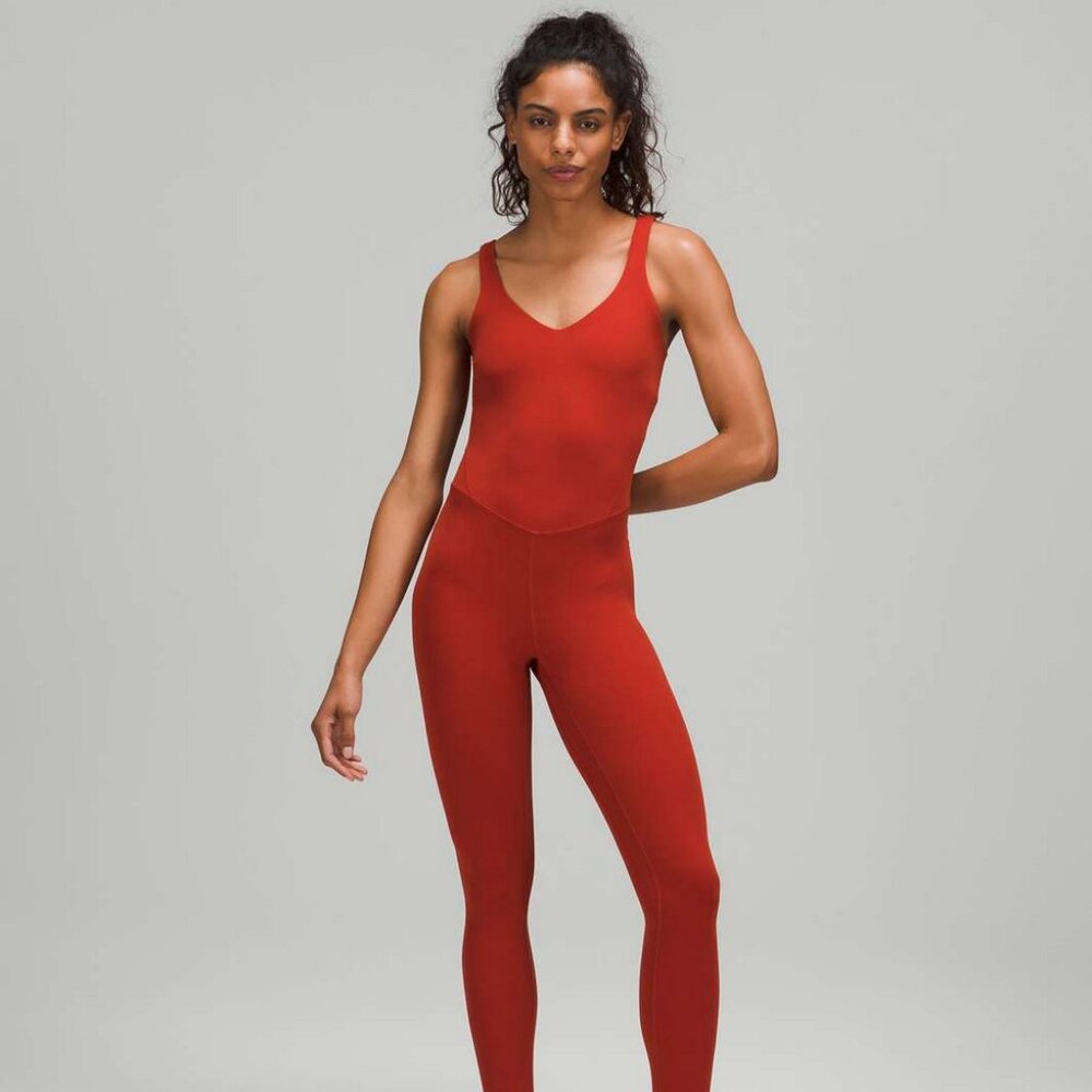 Lululemon Align Bodysuit 25" BNWT! Size 2 Cayenne